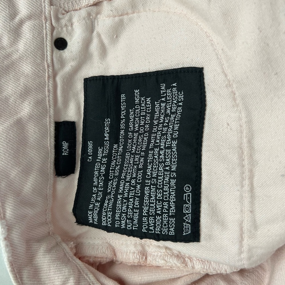 Alexander Wang Pink Distressed Jean Shorts - Picture 5 of 9